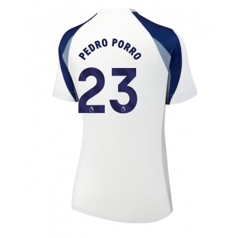 Billige Fotballdrakt Tottenham Hotspur Pedro Porro #23 Replika Hjemmedrakt Dame 2025-26 Kortermet